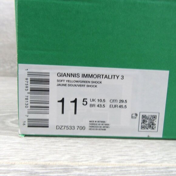 Nike Giannis Immortality 3 Basketball Shoes Mens Size 11.5 NEW - Picture 15 of 15